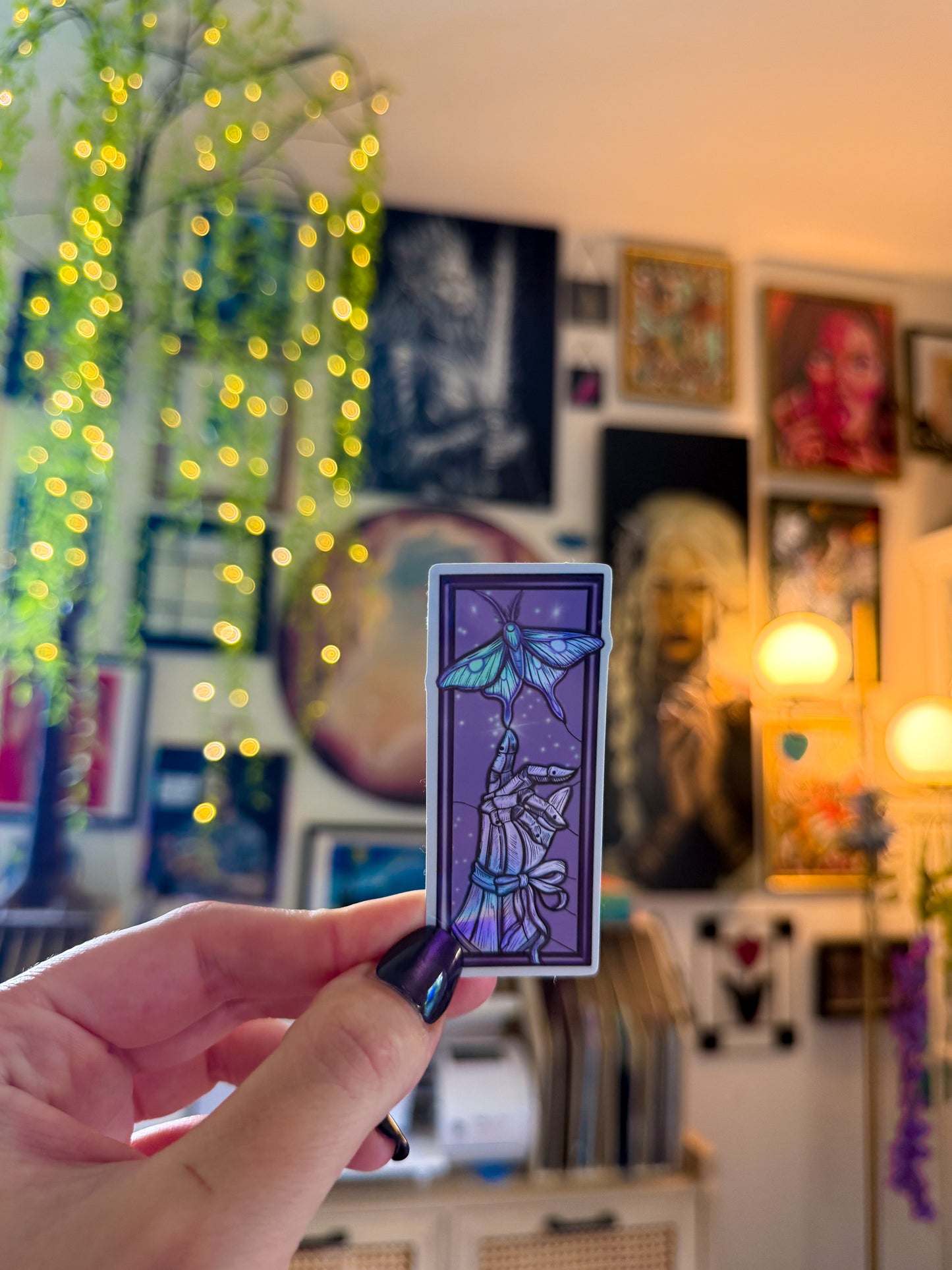 Sticker: The Moth and the Gauntlet