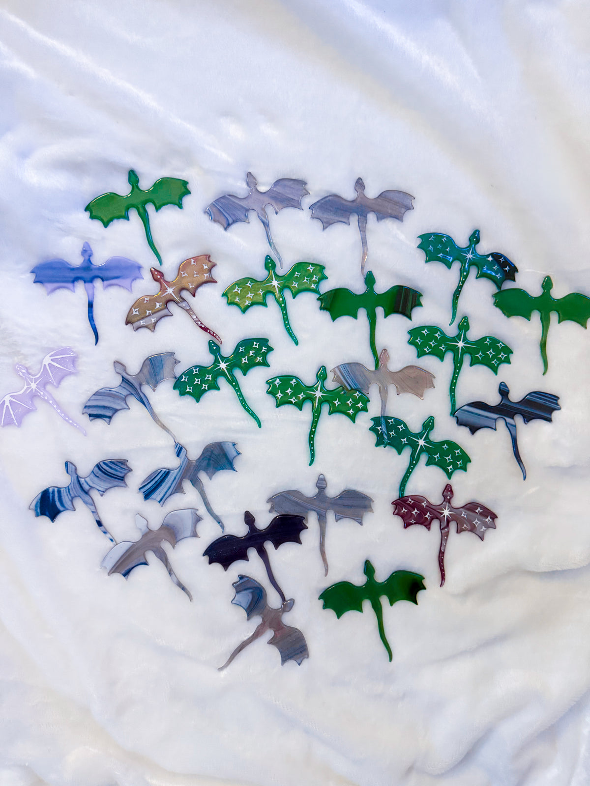 Mystery Fused Glass Wyvern - Random color