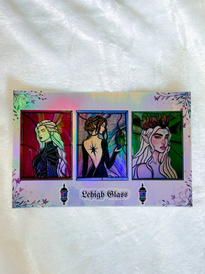 Sticker Sheet: The three queens