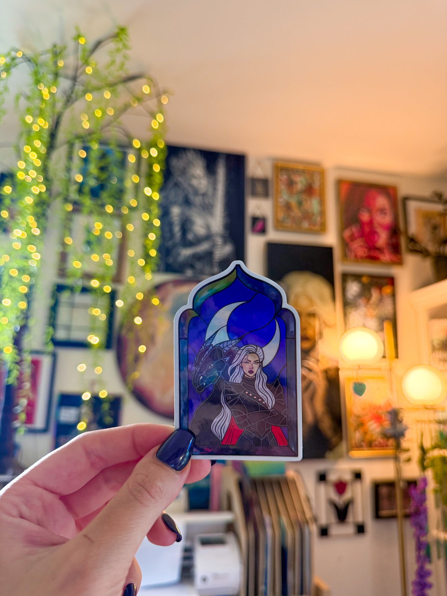 Sticker: The Witch Queen and her Wyvern